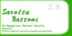 sarolta mattoni business card